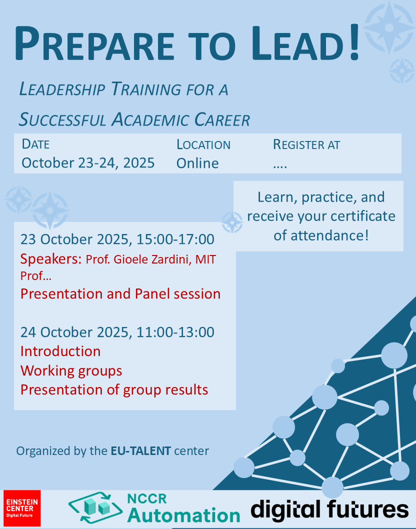 Flyer for next online training
