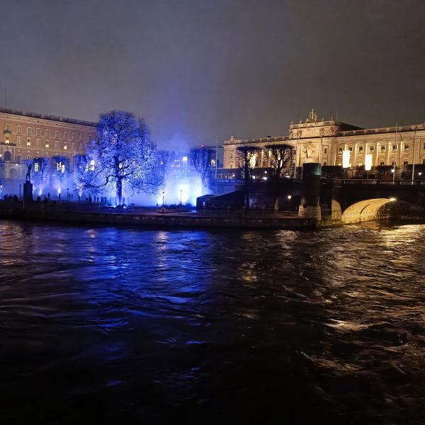 Picture of light festival in Stockholm