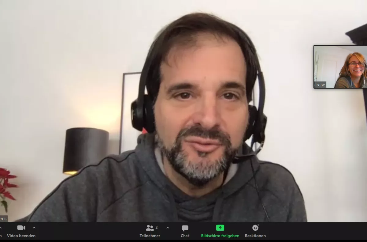 John Lygeros in the online interview