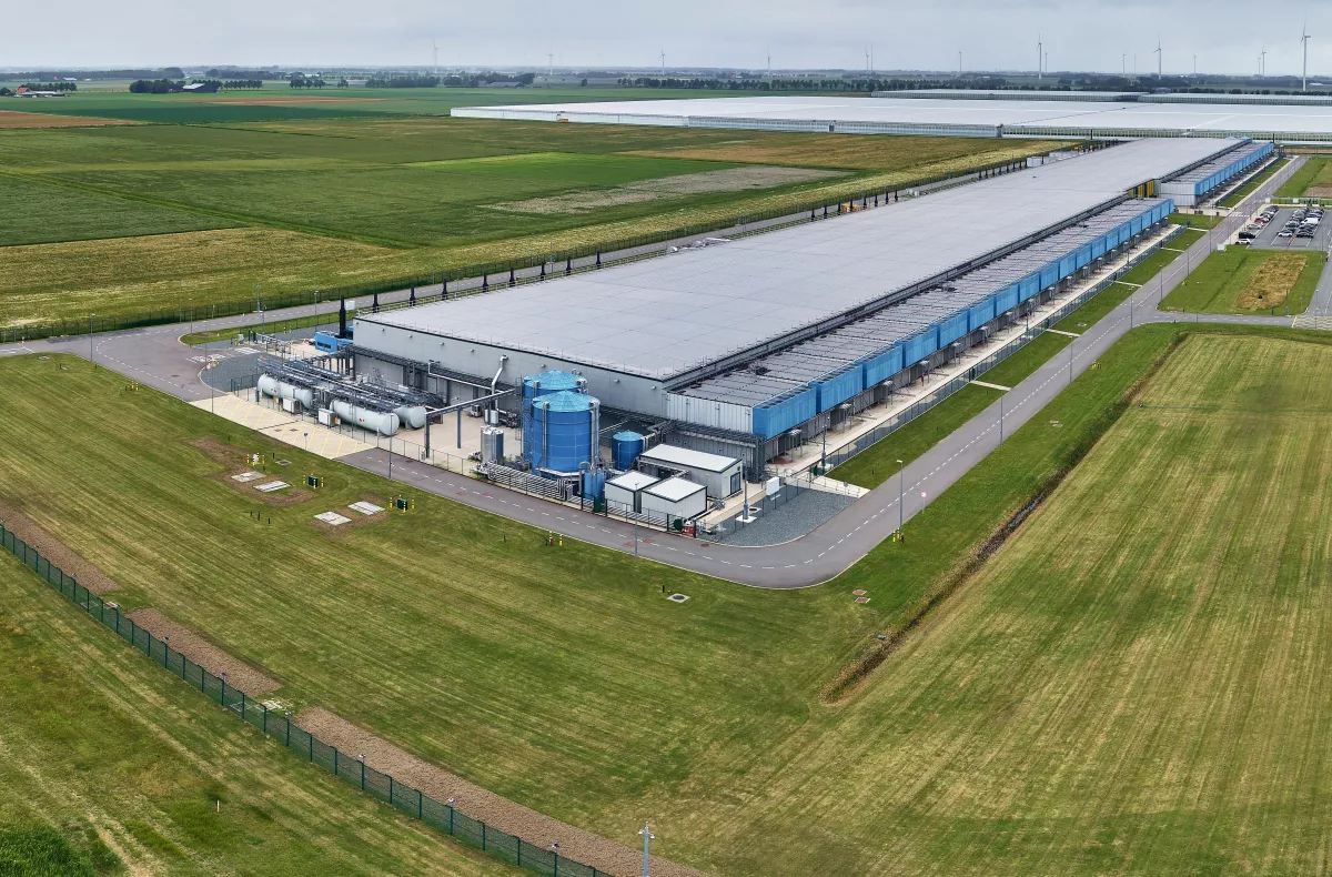 Picture of a Google data centre