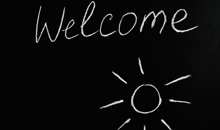 Welcome notice