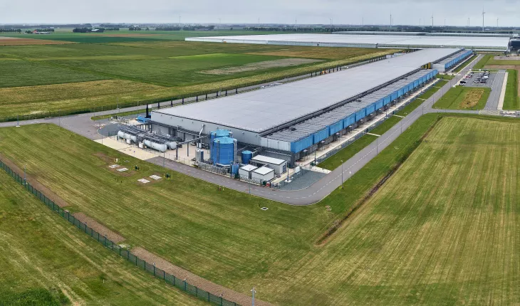 Picture of a Google data centre