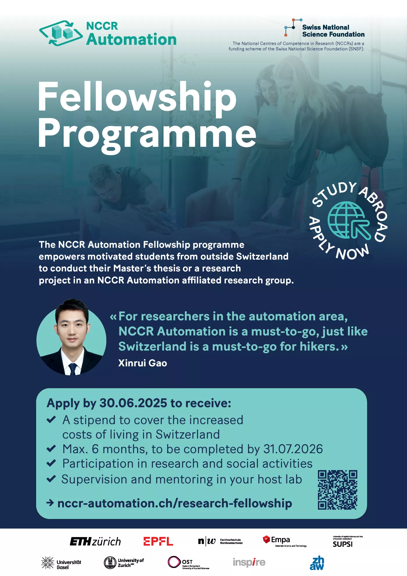 Flyer for fellowship programme