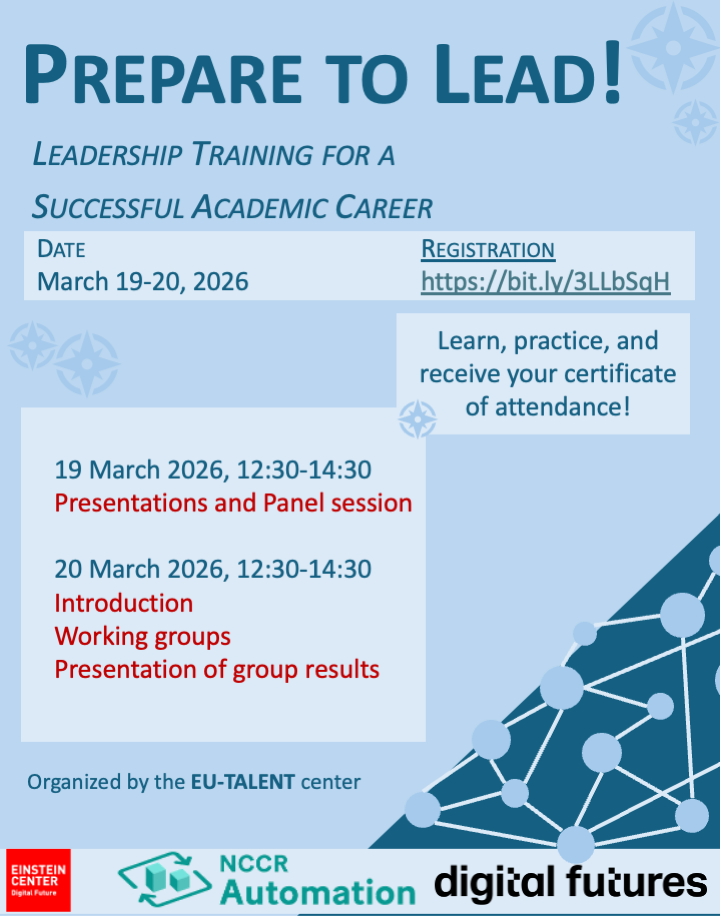 Flyer for courses, information contained within the text of the website