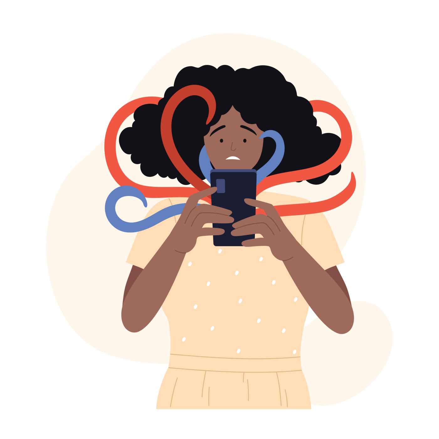 Negative doomscrolling addiction