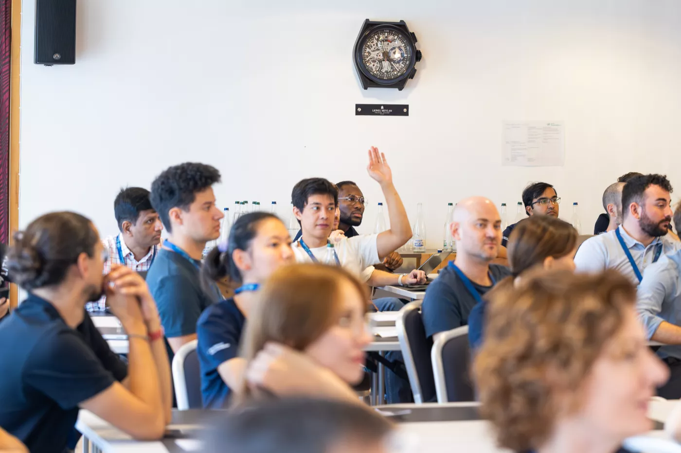 Asking questions during the presentation